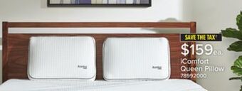 Leon's Icomfort queen pillow offer