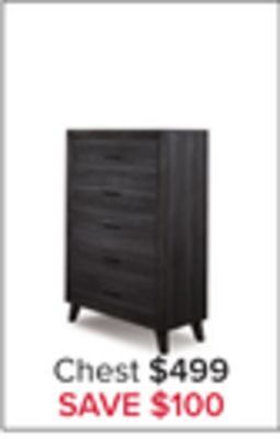 Leon's Miller chest - grey offer