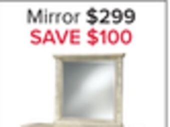 Leon's Emma mirror - oak offer