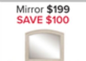Leon's Windchester mirror - antique white offer