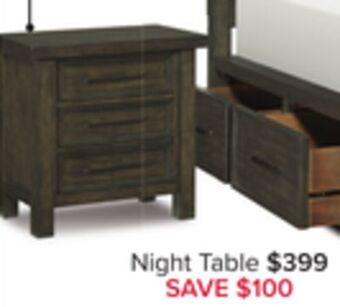Leon's Eden night table - grey offer