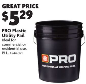 Home Hardware Plastic utility pail offer