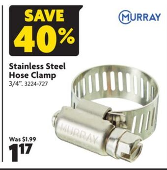 Home Hardware Stainless steel hose clamp offer