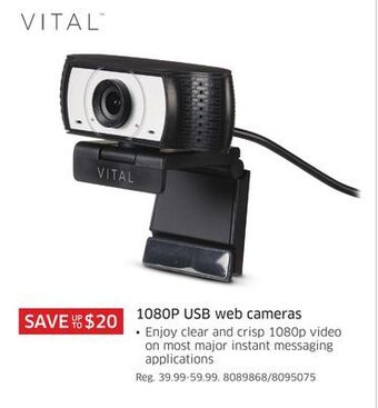 The Source Vital 1080p usb web cameras offer