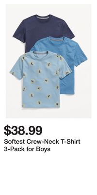 Old Navy Softest crew-neck t-shirt 3-pack for boys offer