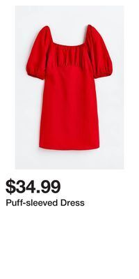 H&M Puff-sleeved dress offer