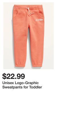 Old Navy Unisex logo-graphic sweatpants for toddler offer