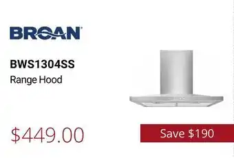 Canadian Appliance Source Broan range hood offer