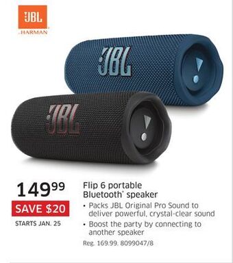 The Source Jbl flip 6 portable bluetooth® speaker offer