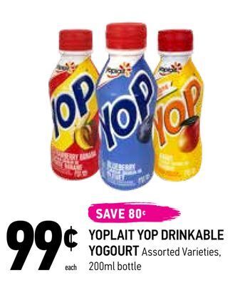 Coppa's Fresh Market Yoplait yop drinkable yogourt offer