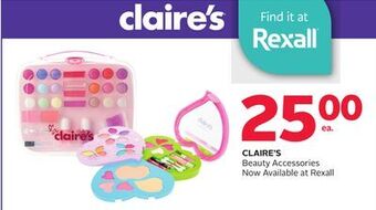 Rexall Claire's beauty accessories offer