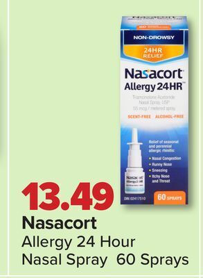 PharmaChoice Nasacort allergy 24 hour nasal spray offer
