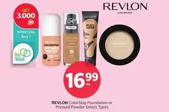 Rexall Revlon colorstay foundation or pressed powder offer