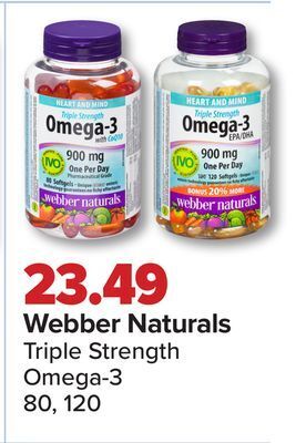 PharmaChoice Webber naturals triple strength omega-3 offer