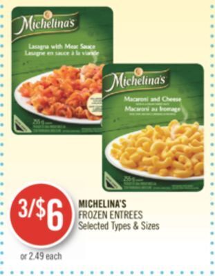 Shoppers Drug Mart Michelina's frozen entrees offer
