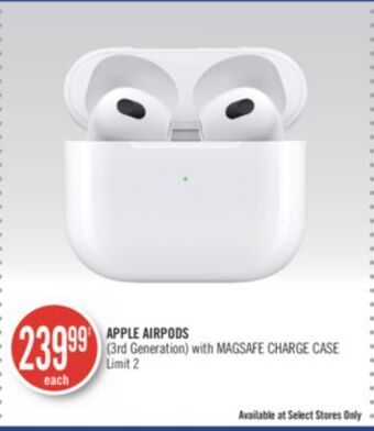 Shoppers Drug Mart Apple airpods (3rd generation) with magsafe charge case offer
