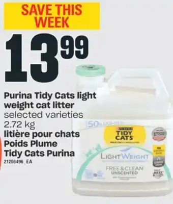 Independent City Market Litière pour chats poids plume tidy cats purina, 2.72 kg offer