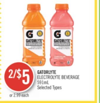 Shoppers Drug Mart Gatorlyte electrolyte beverage offer
