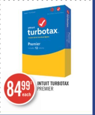 Shoppers Drug Mart Intuit turbotax premier offer