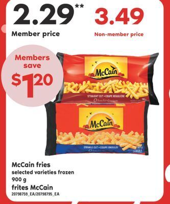 Independent City Market Frites mccain, 900 g offer