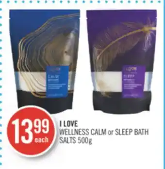 Shoppers Drug Mart I love wellness calm or sleep bath salts offer