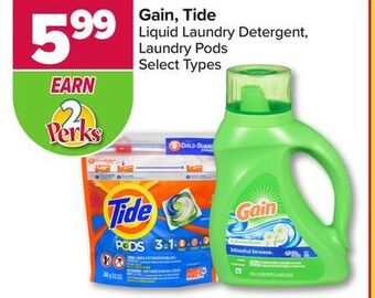 PharmaChoice Gain, tide liquid laundry detergent, laundry pods offer