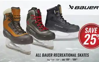 Hockey Life All bauer recreational skates offer