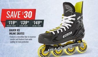 Hockey Life Bauer rs inline skates offer