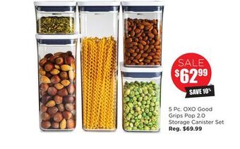 Kitchen Stuff Plus 5 pc. oxo good grips pop 2.0 storage canister set offer