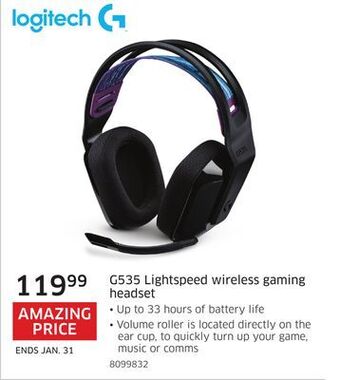 The Source Logitech g535 lightspeed wireless gaming headset offer