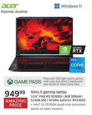 The Source Acer nitro 5 gaming laptop offer