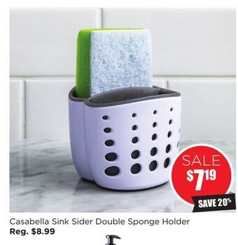 Kitchen Stuff Plus Casabella sink sider double sponge holder offer