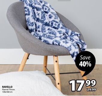 JYSK Ravello flannel throw offer