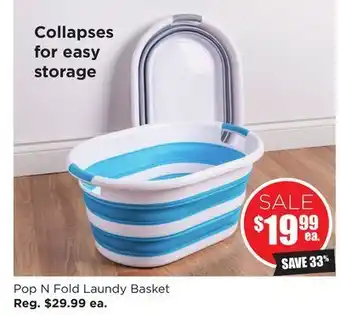 Kitchen Stuff Plus Pop n fold laundy basket offer