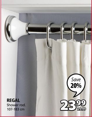 JYSK Regal shower rod offer