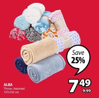 JYSK Alba throw offer