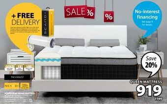 JYSK Scandi blak spring mattress offer