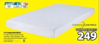 JYSK F15 foam mattress offer