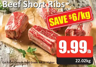 Starsky Beef short ribs offer