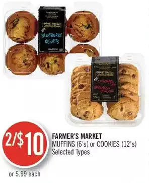 Shoppers Drug Mart Farmer's market muffins or cookies offer