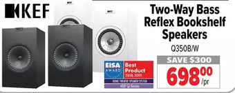2001 Audio Video Kef two-way bass reflex bookshelf speakers offer