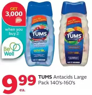 Rexall Tums antacids large pack offer