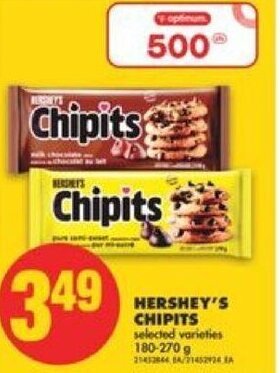 No Frills Hershey's Chipits 180-270g offer