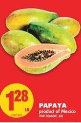 No Frills Papaya offer