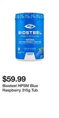 Sport Chek Biosteel hpsm blue raspberry 315g tub offer