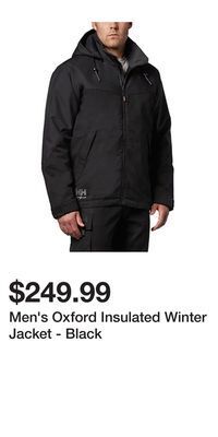 Mark's Men's oxford insulated winter jacket - black offer