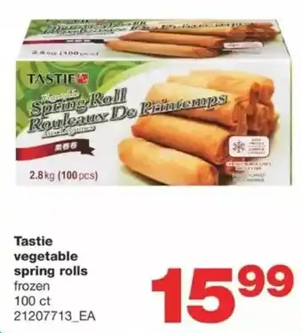 Wholesale Club Tastie vegetable spring rolls offer