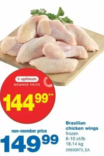 Wholesale Club Brazilian chicken wings offer