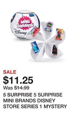 Chapters Indigo 5 surprise mini brands disney store series 1 mystery capsule offer