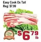 Top Food Supermarket Easy cook ox tail offer